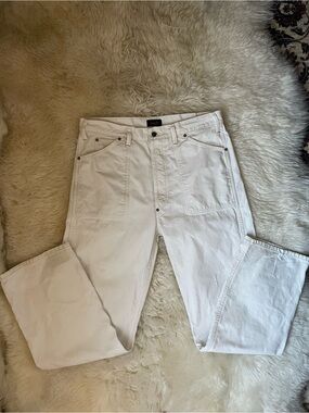 Vintage | HTF chimala men’s white selvedge denim carpenter style wide leg jeans